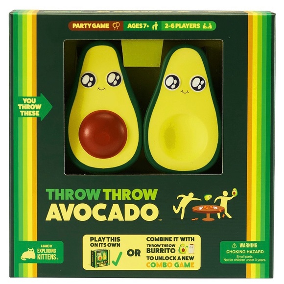 Exploding Kittens | Games | Throw Throw Avocado Dodgeball Party Card ...